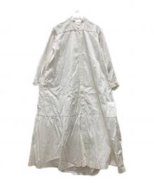 BACCA（バッカ）の古着「コットンピケシャツドレス」｜ホワイト