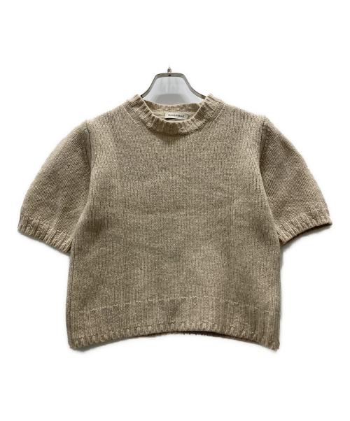 MADISON BLUE（マディソンブルー）MADISON BLUE (マディソンブルー) ハーフスリーブニット ベージュ サイズ:00の古着・服飾アイテム