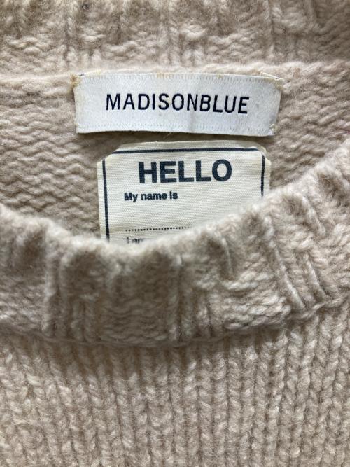MADISON BLUE（マディソンブルー）MADISON BLUE (マディソンブルー) ハーフスリーブニット ベージュ サイズ:00の古着・服飾アイテム