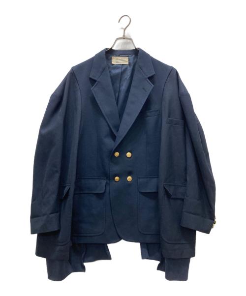 77circa（ナナナナサーカ）77circa (ナナナナサーカ) リメイク金釦ジャケット/REMAKE BLAZER ネイビー サイズ:不明の古着・服飾アイテム