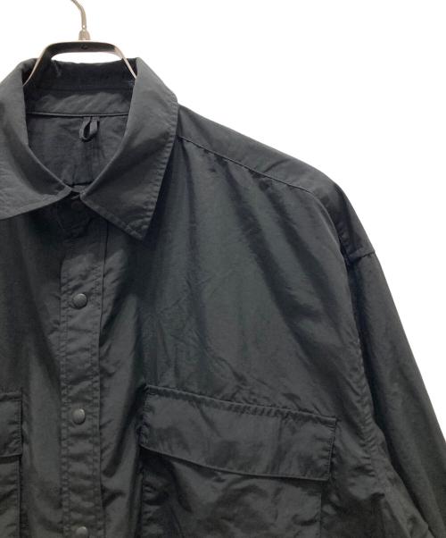 EKAL（エカル）EKAL (エカル) フラップポケットレギュラーカラーシャツ ブラック サイズ:表記無しの古着・服飾アイテム