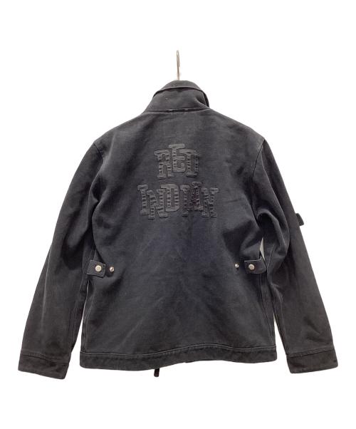 INDIAN MOTORCYCLE（インディアンモーターサイクル）INDIAN MOTORCYCLE (インディアンモーターサイクル) デニムジャケット ブラック サイズ:Mの古着・服飾アイテム