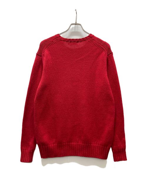POLO RALPH LAUREN（ポロ・ラルフローレン）POLO RALPH LAUREN (ポロ・ラルフローレン) ポロベアコットンリネンニット レッド サイズ:Sの古着・服飾アイテム