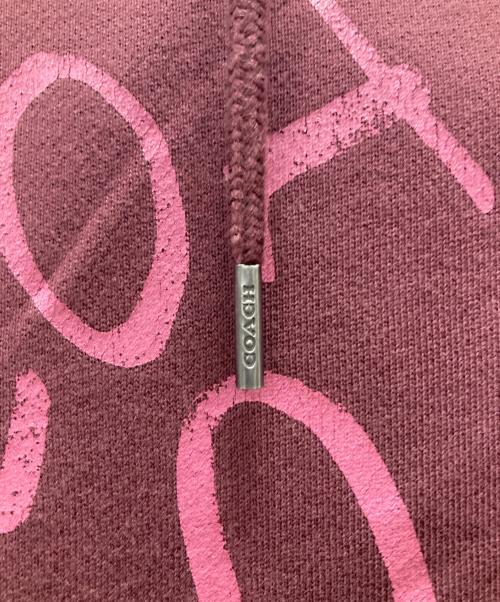 COACH（コーチ）COACH (コーチ) バニー フーディー オーガニック コットン ボルドー サイズ:Sの古着・服飾アイテム