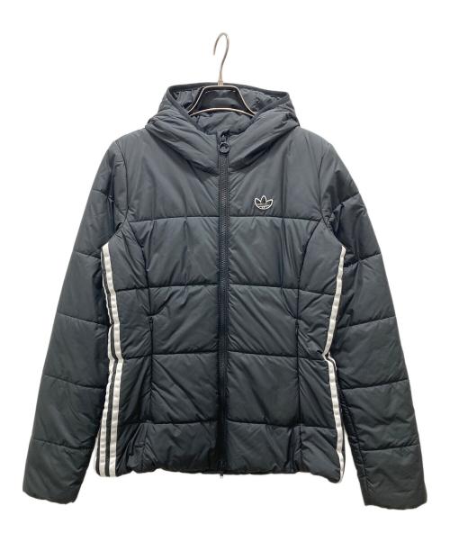 adidas（アディダス）adidas (アディダス) スリムフィットダウンジャケット ブラック サイズ:Lの古着・服飾アイテム
