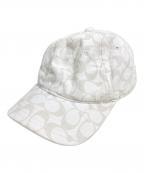 COACHコーチ）の古着「キャップ」｜ホワイト