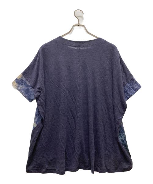 pas de calais（パドカレ）pas de calais (パドカレ) リネンブラウス ネイビー サイズ:36の古着・服飾アイテム
