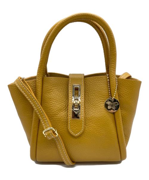 LAURA DI MAGGIO（ローラディマジオ）LAURA DI MAGGIO (ローラディマジオ) 2WAYショルダーバッグ イエローの古着・服飾アイテム