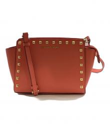 MICHAEL MICHAEL KORS（マイケル マイケルコース）の古着「スタッズショルダーバッグ」｜レッド