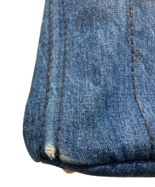 PRADA（プラダ）PRADA (プラダ) デニムカナパトートバッグ ブルーの古着・服飾アイテム