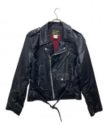 C.A.B.CLOTHING（キャブクロージング）の古着「ナイロンライダースジャケット」｜ブラック