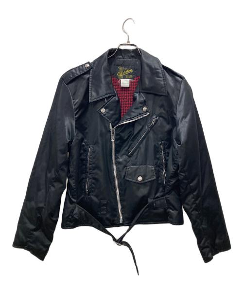 C.A.B.CLOTHING（キャブクロージング）C.A.B.CLOTHING (キャブクロージング) ナイロンライダースジャケット ブラック サイズ:Mの古着・服飾アイテム