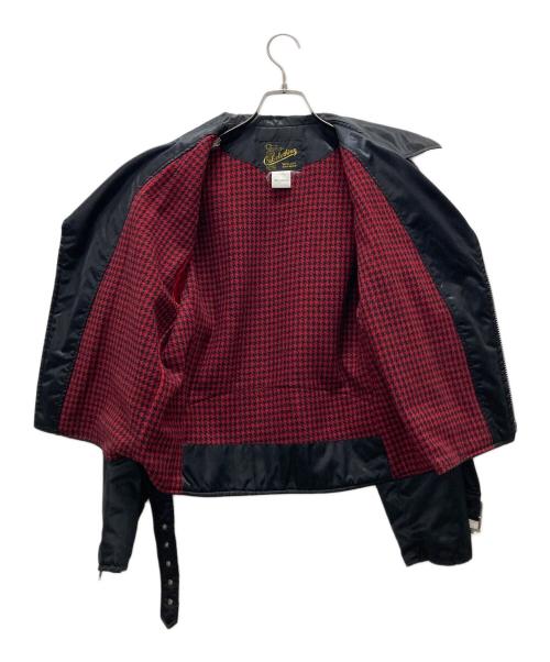 C.A.B.CLOTHING（キャブクロージング）C.A.B.CLOTHING (キャブクロージング) ナイロンライダースジャケット ブラック サイズ:Mの古着・服飾アイテム