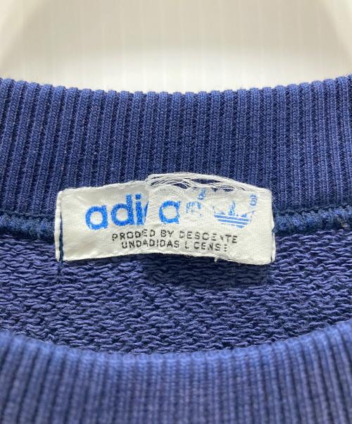 adidas（アディダス）adidas (アディダス) 80sロングスリーブカットソー ネイビー サイズ:Lの古着・服飾アイテム