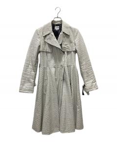 未使用品　イヴサンローラン　トレンチコート　比翼　ヴィンテージ　青　マキシ丈 中古・古着通販】Yves Saint Laurent (イヴサンローラン) トレンチ