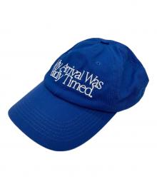 SCRT（エスシーアールティー）の古着「キャップ/my arrival was badly timed」｜ブルー