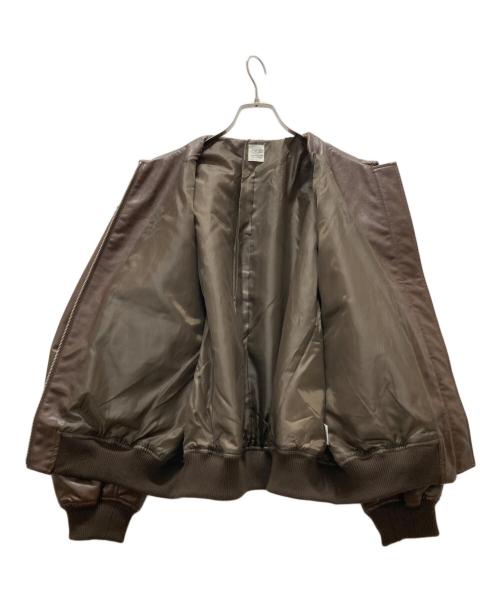 UNGRID（アングリッド）Ungrid (アングリッド) フェイクレザーブルゾン ブラウン サイズ:Fの古着・服飾アイテム