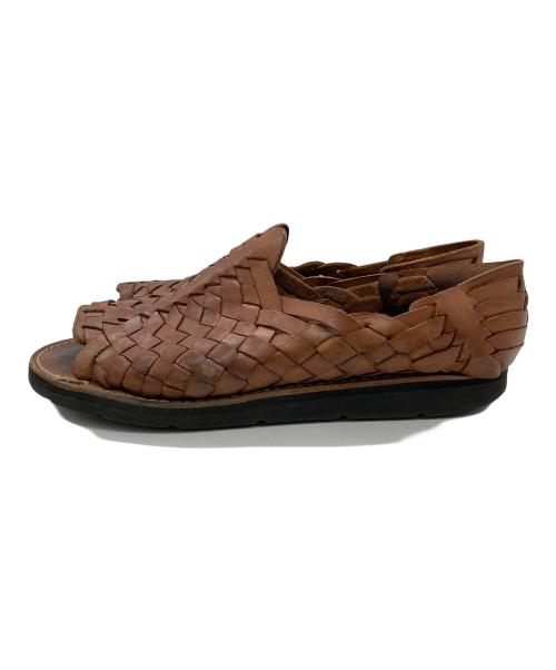 brandX（brandX）brandX (brandX) レザーサンダル ブラウン サイズ:7 1/2の古着・服飾アイテム