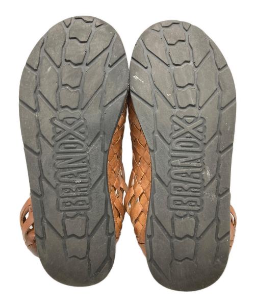 brandX（brandX）brandX (brandX) レザーサンダル ブラウン サイズ:7 1/2の古着・服飾アイテム