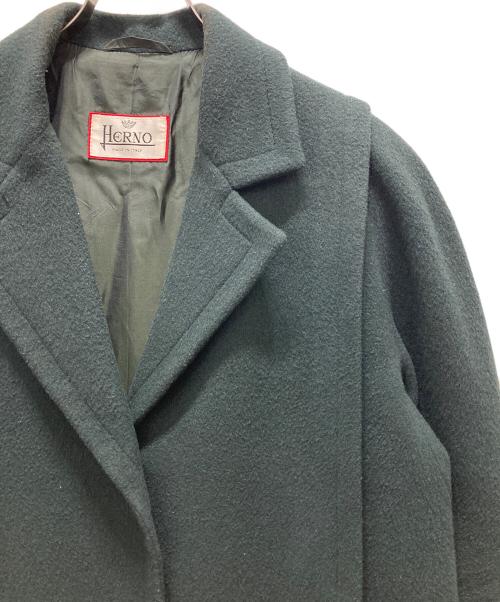 HERNO（ヘルノ）HERNO (ヘルノ) スカーフライナーコート グリーン サイズ:記載なしの為不明の古着・服飾アイテム