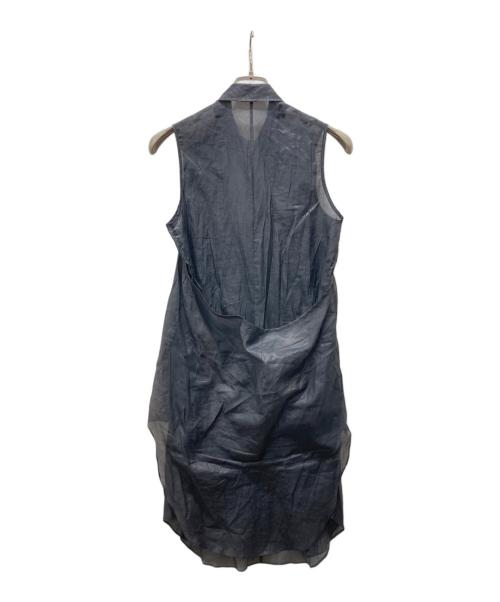 HELMUT LANG（ヘルムートラング）HELMUT LANG (ヘルムートラング) シアーシャツワンピース ネイビー サイズ:Sの古着・服飾アイテム