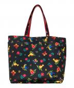 FEILERフェイラー）の古着「ハイジ柄ファイユトートバッグ」｜ブラック