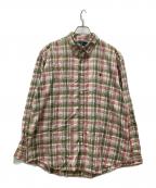 RALPH LAURENラルフローレン）の古着「チェックBDシャツ」｜黄緑