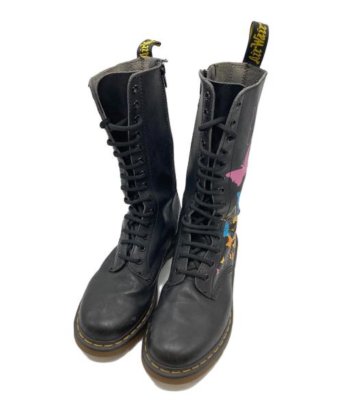 Dr.Martens（ドクターマーチン）Dr.Martens (ドクターマーチン) バタフライデザイン14ホールブーツ ブラック サイズ:UK 7の古着・服飾アイテム