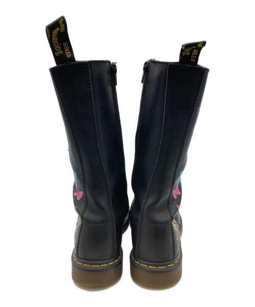 Dr.Martens（ドクターマーチン）Dr.Martens (ドクターマーチン) バタフライデザイン14ホールブーツ ブラック サイズ:UK 7の古着・服飾アイテム