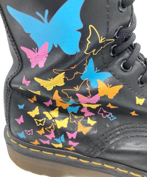 Dr.Martens（ドクターマーチン）Dr.Martens (ドクターマーチン) バタフライデザイン14ホールブーツ ブラック サイズ:UK 7の古着・服飾アイテム