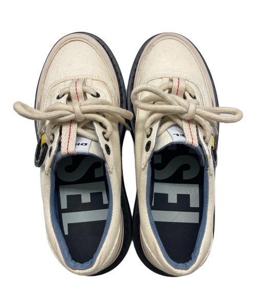 DIESEL（ディーゼル）DIESEL (ディーゼル) プラットフォームスニーカー ベージュ サイズ:24.5の古着・服飾アイテム