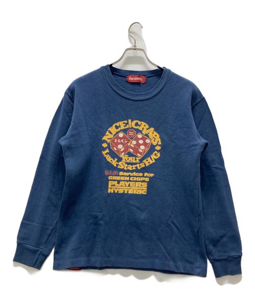 hysteric（ヒステリック）hysteric (ヒステリック) ダイスプリントスウェット ネイビー サイズ:FREEの古着・服飾アイテム