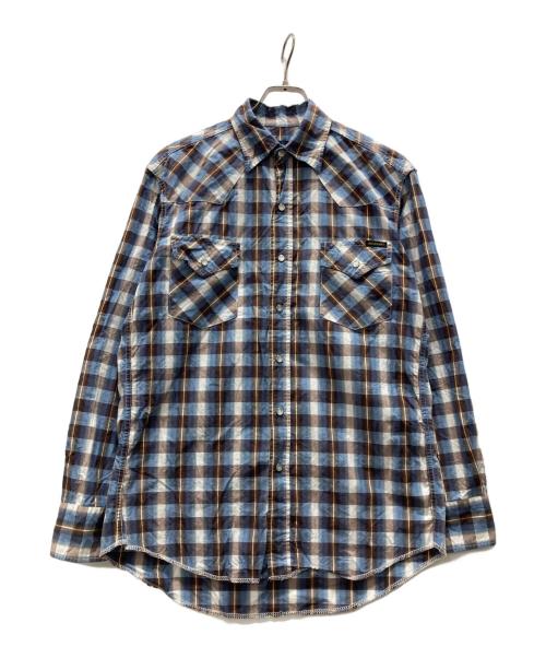 hysteric（ヒステリック）hysteric (ヒステリック) チェックウエスタンシャツ スカイブルー サイズ:FREEの古着・服飾アイテム