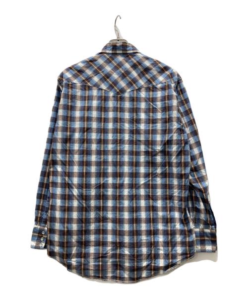 hysteric（ヒステリック）hysteric (ヒステリック) チェックウエスタンシャツ スカイブルー サイズ:FREEの古着・服飾アイテム