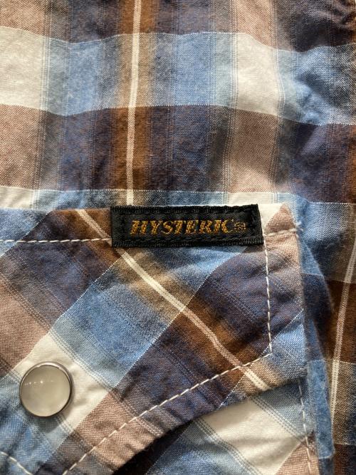 hysteric（ヒステリック）hysteric (ヒステリック) チェックウエスタンシャツ スカイブルー サイズ:FREEの古着・服飾アイテム