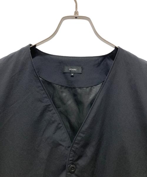 BEAMS（ビームス）BEAMS (ビームス) テックカーディガン ブラック サイズ:Mの古着・服飾アイテム
