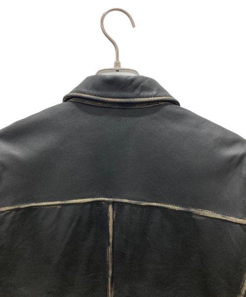 nano・universe（ナノ・ユニバース）nano・universe (ナノ・ユニバース) シングルライダースジャケット ブラック サイズ:Mの古着・服飾アイテム