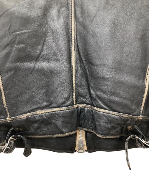 nano・universe（ナノ・ユニバース）nano・universe (ナノ・ユニバース) シングルライダースジャケット ブラック サイズ:Mの古着・服飾アイテム