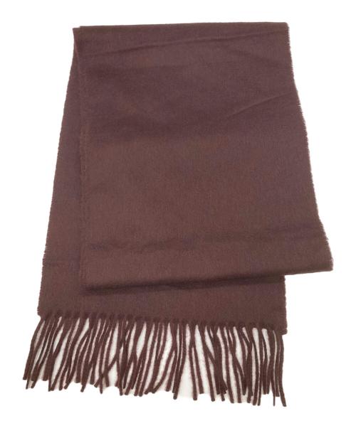 JOHNSTONS OF ELGIN（ジョンストンズオブエルガン）JOHNSTONS OF ELGIN (ジョンストンズオブエルガン) カシミヤマフラー ブラウンの古着・服飾アイテム