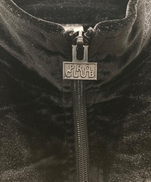 PROCLUB（プロクラブ）PROCLUB (プロクラブ) ベロアトラックジャケット ブラック サイズ:Lの古着・服飾アイテム
