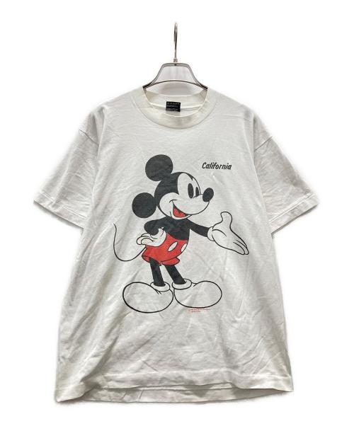 FRUIT OF THE LOOM（フルーツオブザルーム）FRUIT OF THE LOOM (フルーツオブザルーム) USA製ミッキープリントTシャツ ホワイト サイズ:Lの古着・服飾アイテム