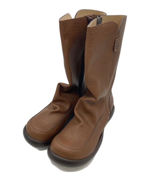 RegettaCanoe（リゲッタカヌー）RegettaCanoe (リゲッタカヌー) カジュアルロングブーツ オブリックシューズ ブラウン サイズ:Lの古着・服飾アイテム