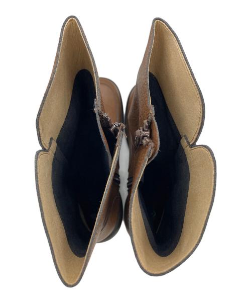 RegettaCanoe（リゲッタカヌー）RegettaCanoe (リゲッタカヌー) カジュアルロングブーツ オブリックシューズ ブラウン サイズ:Lの古着・服飾アイテム