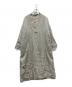 08MAB（ゼロハチマブ）の古着「ノーカラーロングリネンコート」｜ベージュ