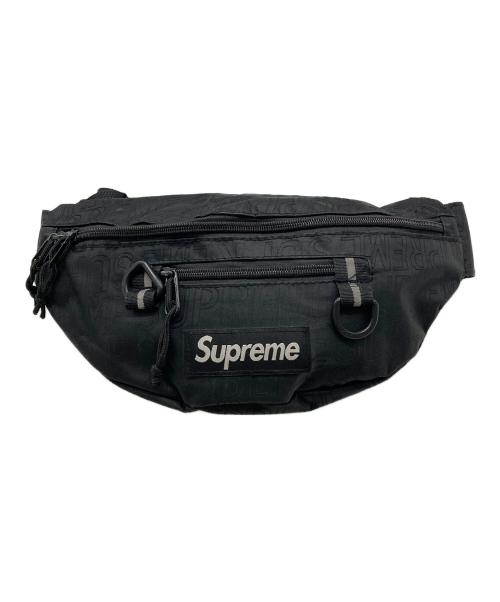 SUPREME（シュプリーム）SUPREME (シュプリーム) 19SS 総ロゴ ウエストバッグ ブラックの古着・服飾アイテム