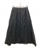 journal standard luxeジャーナルスタンダード ラックス）の古着「リネンスカート」｜ブラック