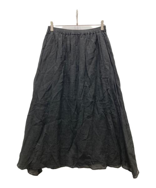 journal standard luxe（ジャーナルスタンダード ラックス）JOURNAL STANDARD LUXE (ジャーナルスタンダード ラックス) リネンスカート ブラック サイズ:Fの古着・服飾アイテム