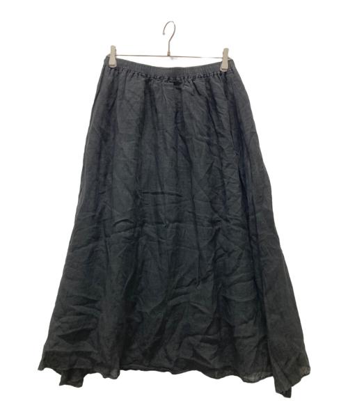 journal standard luxe（ジャーナルスタンダード ラックス）JOURNAL STANDARD LUXE (ジャーナルスタンダード ラックス) リネンスカート ブラック サイズ:Fの古着・服飾アイテム