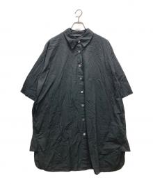 mizuiro-ind（ミズイロインド）の古着「シャツワンピース」｜ブラック