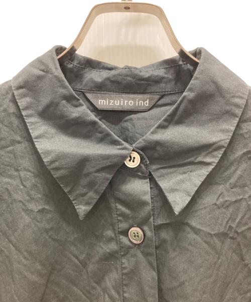 mizuiro-ind（ミズイロインド）mizuiro-ind (ミズイロインド) シャツワンピース ブラック サイズ:Freeの古着・服飾アイテム